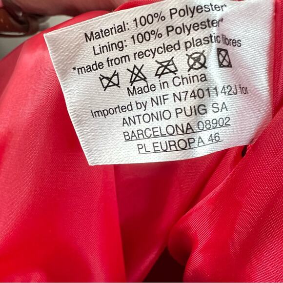 Carolina Herrera Red Puffy Tote Bag - Picture 5 of 9